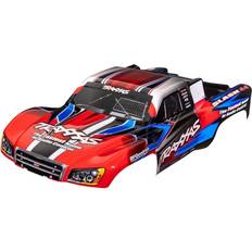 Fjernstyret legetøj Traxxas 6928R Body, Slash 4X4 red & blue painted, decals applied