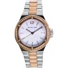 Argento - Donna Orologi da polso Michael Kors Lennox Crystal Accents Silver MK6989 Watch