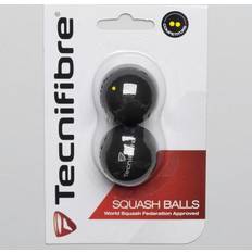 Squash-Bälle Tecnifibre Squashbälle SQ Balls Double Yellow 2 Stück schwarz