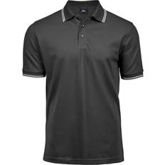 Tee jays Herren Luxury Stripe Stretch Polo - Dark Grey