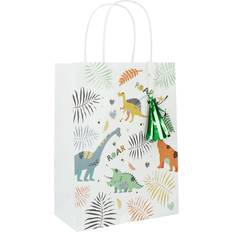 Dinosaure Papiers cadeaux Folat 6 Sacs Cadeaux Dino Roars