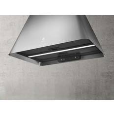 Elica 60cm - Hotte Murale Hottes aspirantes Elica Ikona Light IX/F/60 Plafond 59.8 cm Profondeur 44 cm Recyclage 60cm, Acier Inoxydable, Argent