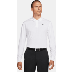 Nike White Polo Shirts Nike Dri-FIT Victory Long-Sleeve Golf Polo Shirt