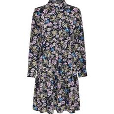 Only Printed Shirt Dress - Blue/Black Iris