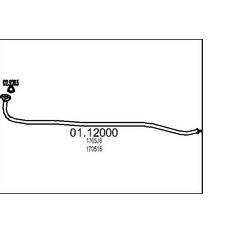 Ferro fuso Caminetti MTS Tubo gas scarico 01.12000 2720 anteriore per silenziatore centrale PEUGEOT: 106 I Hatchback