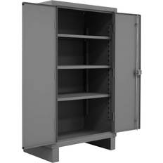 DIY Accessories Durham Locking Steel Storage Cabinet: 36" Wide, 24" Deep, 66" High 3 Shelf, Padlock Hasp, Standard Door Part #HDC-243666-3S95