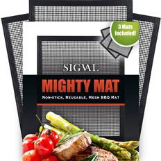 Grill Mats Mighty Mat Reinforced Non-Stick Smoker Mesh