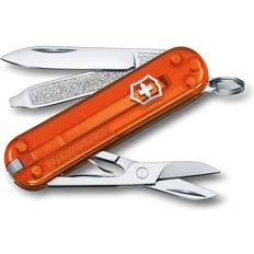 Victorinox Classic SD 7 Funktionen, kleines Taschenmesser Fire Opal Multitool