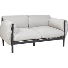 Steel Modular Sofa Beliani Garden 2 Seater Esperia Metal Grey Modular Sofa