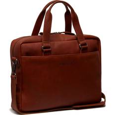 Guld/Messing Computertasker The Chesterfield Brand Manhattan Cognac Leren Aktetas C40.107431