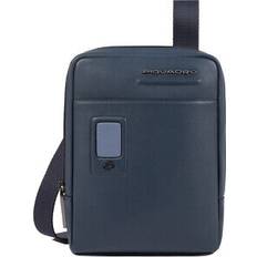 Piquadro Tasker Piquadro Elegant Sort Læder Skuldertaske - Black