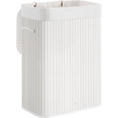 Songmics Foldable Bamboo Laundry Hamper 72L