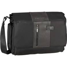 Svarte Messengervesker Piquadro Fashion bag brief 2 messenger black ca1592br2-n