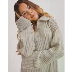 Pieces Pchasy Knitted Sweater - White Pepper