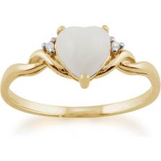 Gemondo Classic opal heart ring in 9ct yellow gold