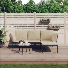 vidaXL 3 Patio Outdoor Lounge Set