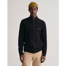 Gant Cotton Pique Full Zip Black