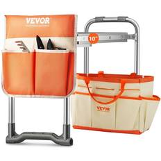 VEVOR Garden Kneeler And Seat 10" EVA Wide Pad 330 lbs Load Capacity Foldable with Tool Bag