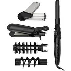 Remington Interchangeable 5 1 Dual Voltage Travel Pack Curler Crimper Brush Waver