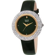Watches Burgi Gold Tone Dress With Leather [BUR199GN]