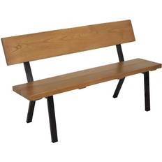 Patio Furniture Sunnydaze Decor 59" European Chestnut Garden Bench