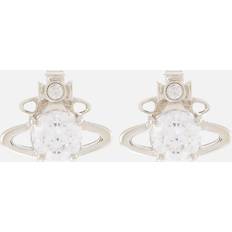 Reina Platinum-Plated Earrings Grey