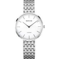 Bering Classic dameur titanium lænke 34mm 5bar