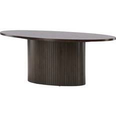 Venture Design Bianca Oval Mocca Sofabord