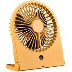 Amarillo Ventiladores de escritorio Trio Lighting Ventilador De Mesa Recargable Breezy Amarillo