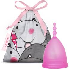 Herbruikbaar Menstruatiecups Ladycup Menstruatiecup Pinky Hippo Maat S