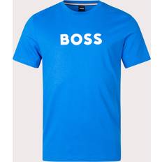 HUGO BOSS Ekologiskt material T-shirts HUGO BOSS Herr RN Beach t-shirt, ljusblå Ljusblå