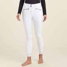 Blanco - Equitación Pantalones Ariat Tri Factor X Bellatrix Full Seat Riding Breech - White