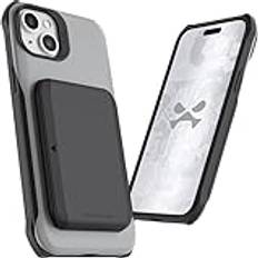 Mobile Phone Cases Ghostek Exec iPhone 15 Plus Wallet Case, Compatible with MagSafe Accessories, Detachable Magnetic Credit Card Holder, Kickstand 6.7 Inch, Gray