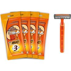 Bic Barberskrabere Bic 3 sensitive men's disposable razors bundle of 4 packs of 4