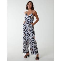 Grey - Women Jumpsuits & Overalls Blue Vanilla womens leopard jumpsuit