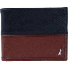 Nautica Two Tone Bifold Wallet - Black/Cognac