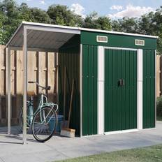 Outbuildings sale vidaXL Garden Shed with Extended Roof 277 x 110.5 x 181 cm