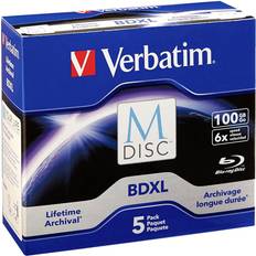 Blu-ray - M-Disc Optisk lagring Verbatim M-Disc 6x BD-R XL 100GB 5-pack Jewelcase