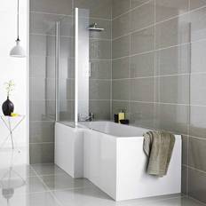 Bathtub Screens & Front Panels Ceramica Shower Bath Shaped Shower Bath Front Side Panel Modern Gloss mdf