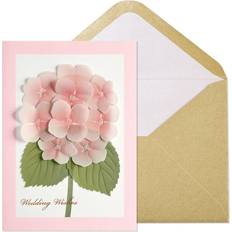 Vellum Hydrangea Wedding Card