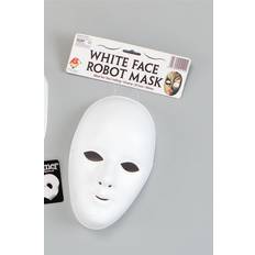 White Facemasks Bristol Novelty Deluxe Female Face Mask. White