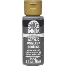 Plaid FolkArt Acrylic Paint 2oz-Medium Gray