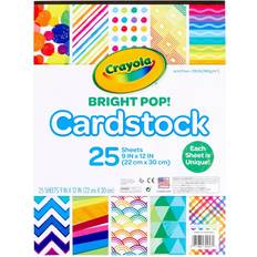 Arts & Crafts Crayola cardstock 25/pkg-bright pop 990053