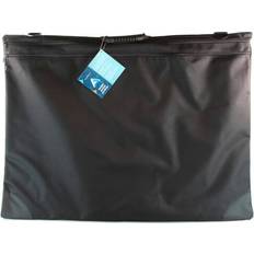 Black Pencil Case Art Alternatives Double Pocket Soft-Side Portfolio, 23 x 31