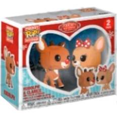 Polyuréthane Porte-clés Funko Rudolph and Clarice Pocket Pop 2 Pack