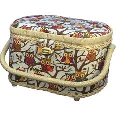 Sewing Kits Michley Large Premium Owl-patterned Sewing Basket 41-PC