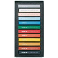 LYRA Fargeblyanter LYRA 5651120 Polycrayon soft Pastellkreiden, Pappetui 12 sortierte Farben