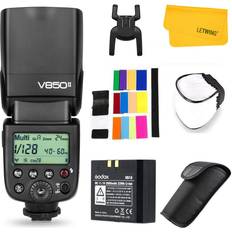 Camera Flashes Godox Godox Ving V850II GN60 2.4G 1/8000s HSS Camera Flash Speedlight with 2000mAh Li-ion Battery Features 1.5s recycle time and 650 Full Power Pops for