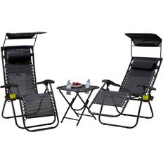 Neo Black Gravity Garden Patio Dining Set