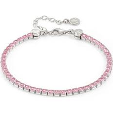 Nomination Armband Nomination Chic & Charm Joyful silver-pink tennisarmband 148631/017